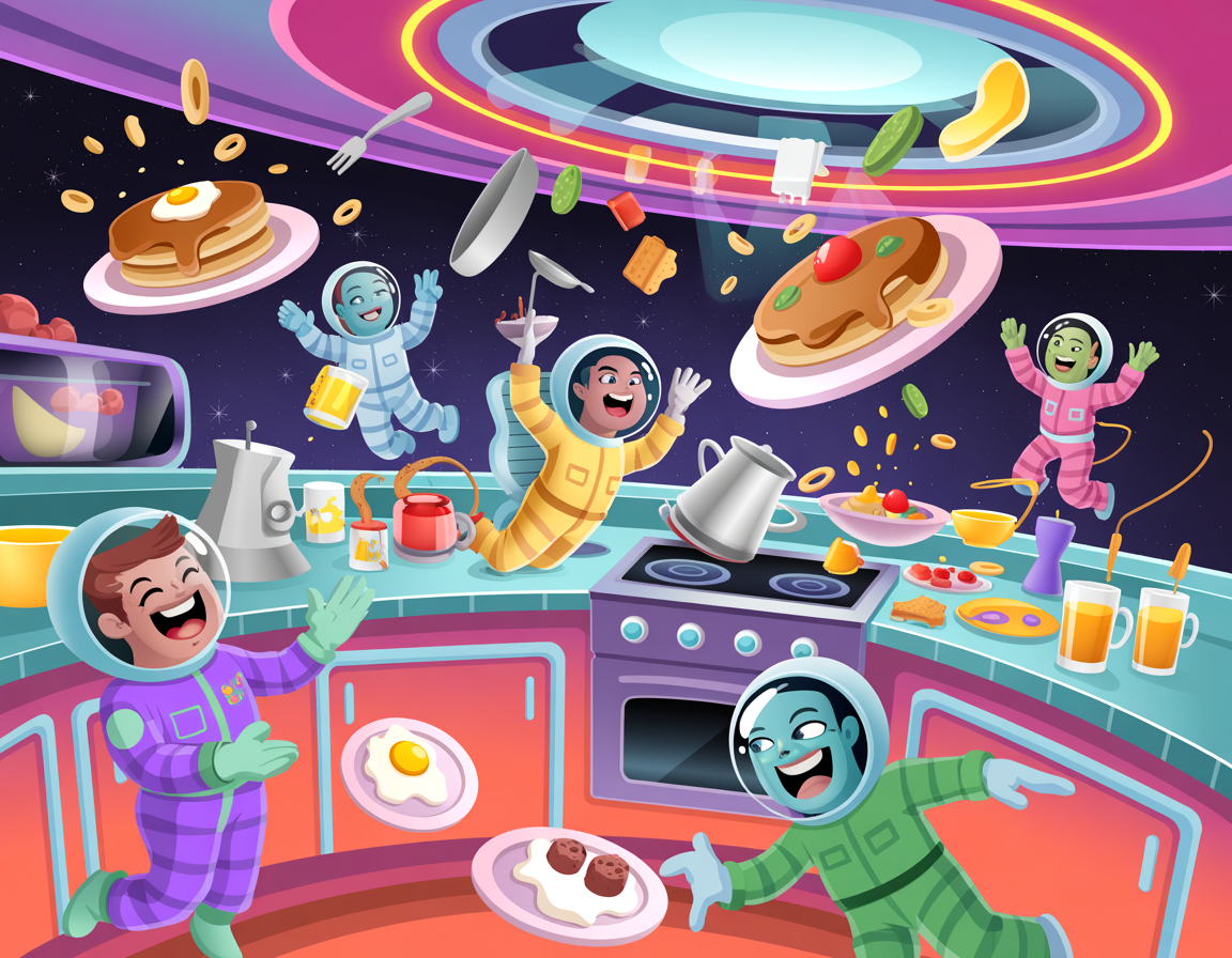 Breakfast in Space – The Tastiest Chaos in Zero Gravity!